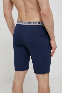 Ανδρικά Πιζάμα United Colors Of Benetton - σορτς βαμβακερής πιτζάμας σκούρο μπλε -United Colors of Benetton Εκπτώσεις unnamed file 1807