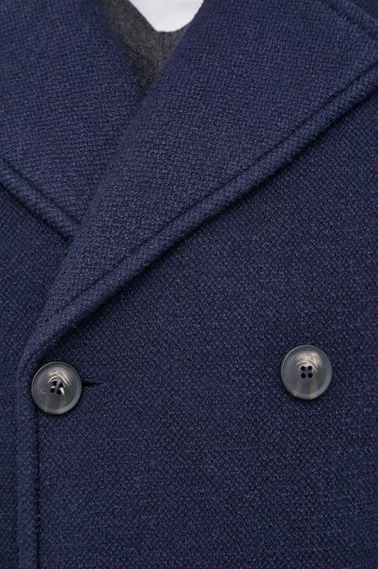 Ανδρικά Παλτά Παλτό United Colors Of Benetton χρώμα: ναυτικό μπλε 7 Ανδρικά Παλτά Παλτό United Colors Of Benetton χρώμα: ναυτικό μπλε - Image 5