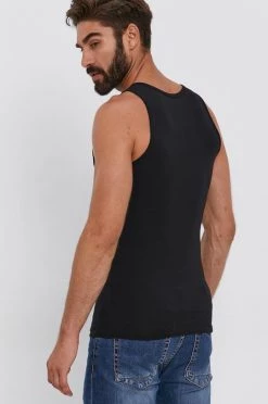 Ανδρικά Αμάνικα Μπλουζάκι United Colors Of Benetton χρώμα: μαύρο -United Colors of Benetton Εκπτώσεις unnamed file 1838