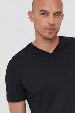 Ανδρικά Μπλουζάκια Βαμβακερό μπλουζάκι United Colors Of Benetton μαύρο