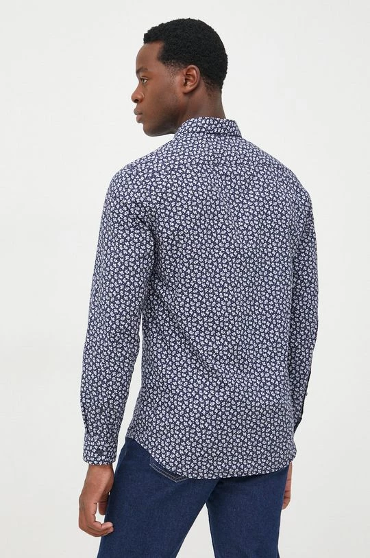 Ανδρικά Πουκάμισα Βαμβακερό πουκάμισο United Colors Of Benetton χρώμα: ναυτικό μπλε, 6 Ανδρικά Πουκάμισα Βαμβακερό πουκάμισο United Colors Of Benetton χρώμα: ναυτικό μπλε, - Image 4