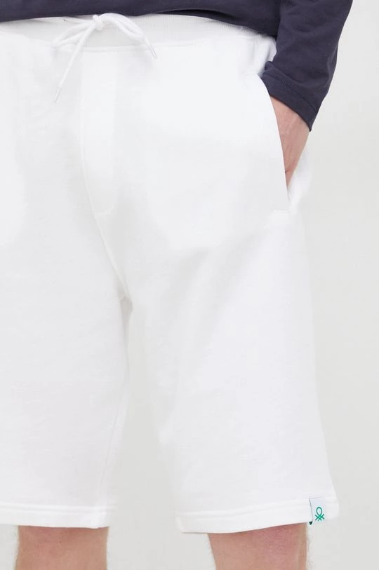 Ανδρικά Σορτς Βαμβακερό σορτσάκι United Colors Of Benetton άσπρο 5 Ανδρικά Σορτς Βαμβακερό σορτσάκι United Colors Of Benetton άσπρο - Image 3