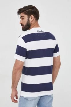 Ανδρικά Μπλουζάκια Βαμβακερό μπλουζάκι United Colors Of Benetton ναυτικό μπλε -United Colors of Benetton Εκπτώσεις unnamed file 1881