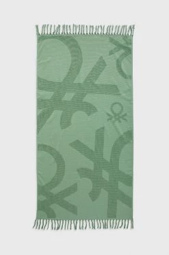 Πετσέτες Βαμβακερή πετσέτα United Colors Of Benetton πράσινο