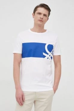 Ανδρικά Μπλουζάκια Βαμβακερό μπλουζάκι United Colors Of Benetton άσπρο -United Colors of Benetton Εκπτώσεις unnamed file 1905