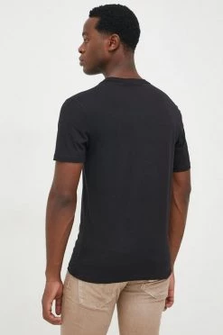 Ανδρικά Μπλουζάκια Βαμβακερό μπλουζάκι United Colors Of Benetton μαύρο -United Colors of Benetton Εκπτώσεις unnamed file 191