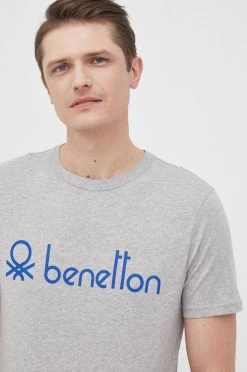 Ανδρικά Μπλουζάκια Βαμβακερό μπλουζάκι United Colors Of Benetton γκρι -United Colors of Benetton Εκπτώσεις unnamed file 1915