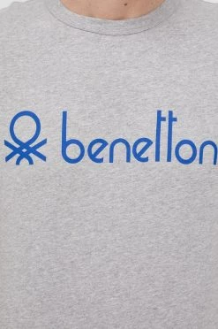 Ανδρικά Μπλουζάκια Βαμβακερό μπλουζάκι United Colors Of Benetton γκρι -United Colors of Benetton Εκπτώσεις unnamed file 1916