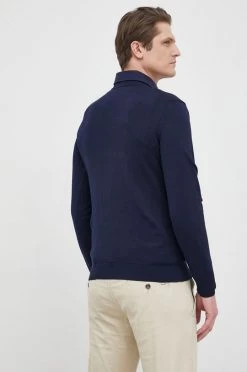 Ανδρικά Χωρίς φερμουάρ United Colors Of Benetton - Βαμβακερό πουλόβερ σκούρο μπλε -United Colors of Benetton Εκπτώσεις unnamed file 1945