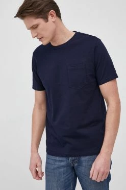 Ανδρικά Μπλουζάκια United Colors Of Benetton - Βαμβακερό μπλουζάκι σκούρο μπλε