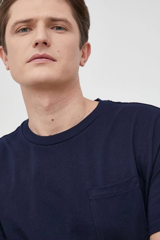 Ανδρικά Μπλουζάκια United Colors Of Benetton - Βαμβακερό μπλουζάκι σκούρο μπλε 6 Ανδρικά Μπλουζάκια United Colors Of Benetton - Βαμβακερό μπλουζάκι σκούρο μπλε - Image 4