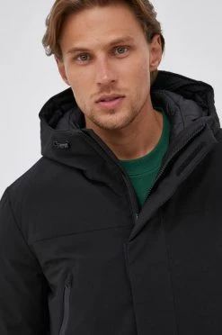 Ανδρικά Μακριά μπουφάν Μπουφάν United Colors Of Benetton χρώμα: μαύρο -United Colors of Benetton Εκπτώσεις unnamed file 1966