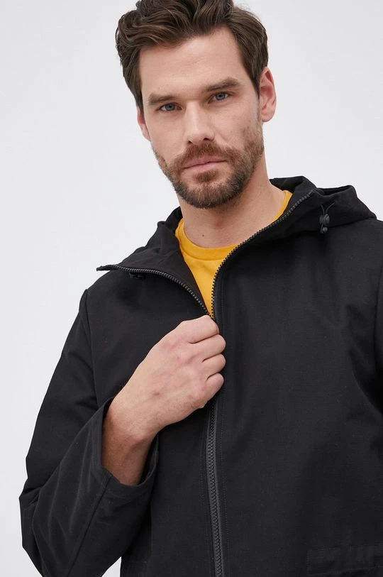 Ανδρικά Μακριά μπουφάν Eπανωφόρι United Colors Of Benetton χρώμα: μαύρο 6 Ανδρικά Μακριά μπουφάν Eπανωφόρι United Colors Of Benetton χρώμα: μαύρο - Image 4