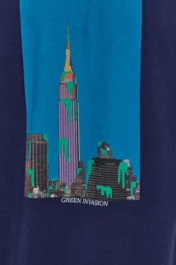 Ανδρικά Μπλουζάκια Βαμβακερό μπλουζάκι United Colors Of Benetton ναυτικό μπλε -United Colors of Benetton Εκπτώσεις unnamed file 2045