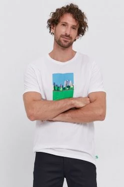 Ανδρικά Μπλουζάκια Βαμβακερό μπλουζάκι United Colors Of Benetton άσπρο -United Colors of Benetton Εκπτώσεις unnamed file 2049