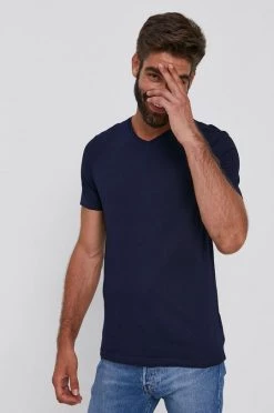 Ανδρικά Μπλουζάκια Βαμβακερό μπλουζάκι United Colors Of Benetton ναυτικό μπλε