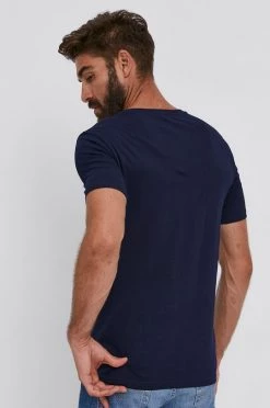 Ανδρικά Μπλουζάκια Βαμβακερό μπλουζάκι United Colors Of Benetton ναυτικό μπλε -United Colors of Benetton Εκπτώσεις unnamed file 2058