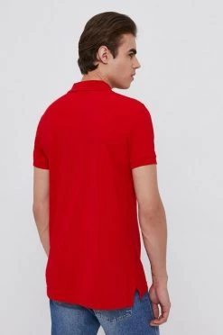 Ανδρικά Πόλο μπλουζάκια Πόλο United Colors Of Benetton χρώμα: κόκκινο -United Colors of Benetton Εκπτώσεις unnamed file 2063