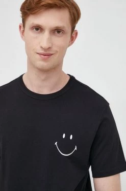 Ανδρικά Μπλουζάκια Βαμβακερό μπλουζάκι United Colors Of Benetton μαύρο -United Colors of Benetton Εκπτώσεις unnamed file 2099