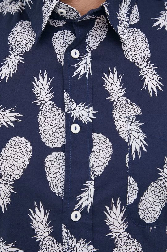 Ανδρικά Πουκάμισα Βαμβακερό πουκάμισο United Colors Of Benetton χρώμα: ναυτικό μπλε, 4 Ανδρικά Πουκάμισα Βαμβακερό πουκάμισο United Colors Of Benetton χρώμα: ναυτικό μπλε, - Image 2