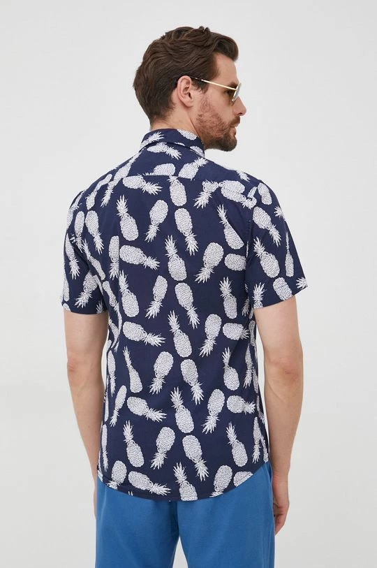 Ανδρικά Πουκάμισα Βαμβακερό πουκάμισο United Colors Of Benetton χρώμα: ναυτικό μπλε, 7 Ανδρικά Πουκάμισα Βαμβακερό πουκάμισο United Colors Of Benetton χρώμα: ναυτικό μπλε, - Image 5