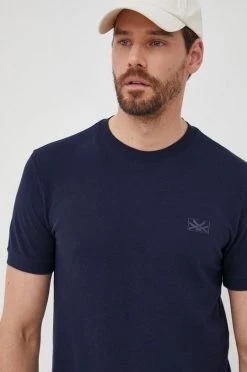 Ανδρικά Μπλουζάκια Βαμβακερό μπλουζάκι United Colors Of Benetton ναυτικό μπλε -United Colors of Benetton Εκπτώσεις unnamed file 2131