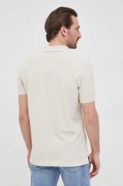 Ανδρικά Πόλο μπλουζάκια Βαμβακερό μπλουζάκι πόλο United Colors Of Benetton μπεζ -United Colors of Benetton Εκπτώσεις unnamed file 2168