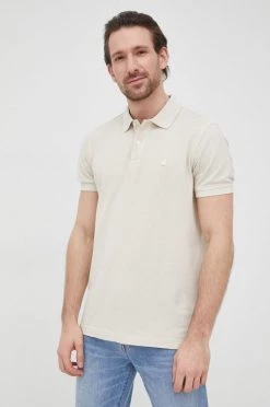 Ανδρικά Πόλο μπλουζάκια Βαμβακερό μπλουζάκι πόλο United Colors Of Benetton μπεζ -United Colors of Benetton Εκπτώσεις unnamed file 2169