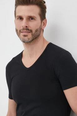 Ανδρικά Μπλουζάκια Μπλουζάκι United Colors Of Benetton χρώμα: μαύρο