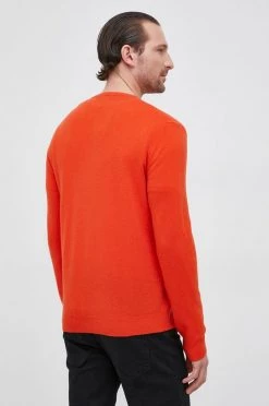 Ανδρικά Χωρίς φερμουάρ Μάλλινο πουλόβερ United Colors Of Benetton χρώμα: πορτοκαλί -United Colors of Benetton Εκπτώσεις unnamed file 2197