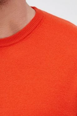 Ανδρικά Χωρίς φερμουάρ Μάλλινο πουλόβερ United Colors Of Benetton χρώμα: πορτοκαλί -United Colors of Benetton Εκπτώσεις unnamed file 2199