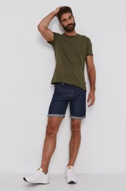 Ανδρικά Σορτς Τζιν σορτς United Colors Of Benetton χρώμα: ναυτικό μπλε -United Colors of Benetton Εκπτώσεις unnamed file 2222