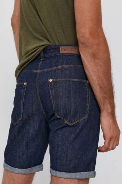 Ανδρικά Σορτς Τζιν σορτς United Colors Of Benetton χρώμα: ναυτικό μπλε -United Colors of Benetton Εκπτώσεις unnamed file 2223