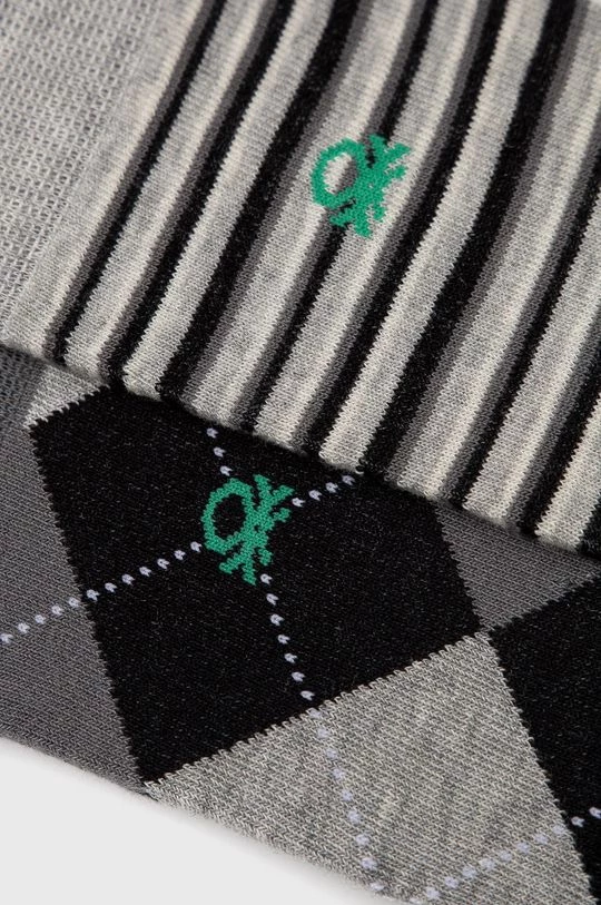 Ανδρικά United Colors Of Benetton - Κάλτσες (2-pack) γκρί 4 Ανδρικά United Colors Of Benetton - Κάλτσες (2-pack) γκρί - Image 2