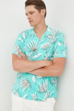 Ανδρικά Πουκάμισα Πουκάμισο United Colors Of Benetton τιρκουάζ, -United Colors of Benetton Εκπτώσεις unnamed file 2242