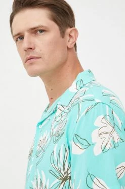 Ανδρικά Πουκάμισα Πουκάμισο United Colors Of Benetton τιρκουάζ, -United Colors of Benetton Εκπτώσεις unnamed file 2244