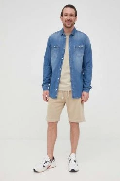 Ανδρικά Σορτς Βαμβακερό σορτσάκι United Colors Of Benetton μπεζ -United Colors of Benetton Εκπτώσεις unnamed file 2271