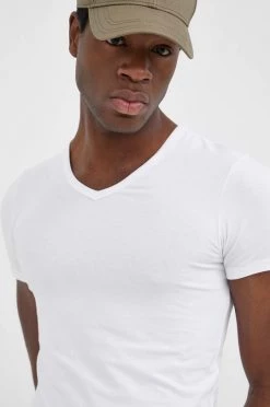 Ανδρικά Μπλουζάκια Μπλουζάκι United Colors Of Benetton χρώμα: άσπρο