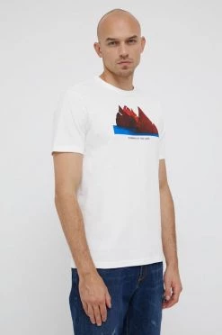 Ανδρικά Μπλουζάκια Βαμβακερό μπλουζάκι United Colors Of Benetton άσπρο -United Colors of Benetton Εκπτώσεις unnamed file 2335