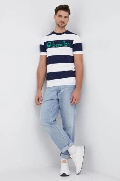 Ανδρικά Μπλουζάκια Βαμβακερό μπλουζάκι United Colors Of Benetton πολύχρωμο