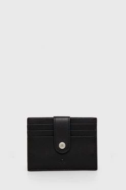 Ανδρικά Πορτοφόλια United Colors Of Benetton - Δερμάτινο πορτοφόλι μαύρο