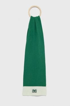 Κασκόλ Μαντήλι από μείγμα μαλλιού United Colors Of Benetton πράσινο