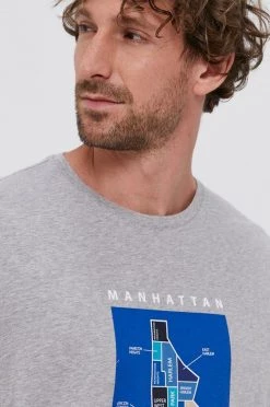 Ανδρικά Μπλουζάκια Βαμβακερό μπλουζάκι United Colors Of Benetton γκρι -United Colors of Benetton Εκπτώσεις unnamed file 2410