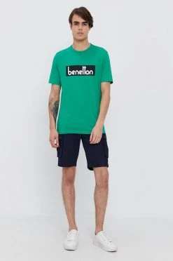 Ανδρικά Σορτς United Colors Of Benetton χρώμα: ναυτικό μπλε -United Colors of Benetton Εκπτώσεις unnamed file 2427