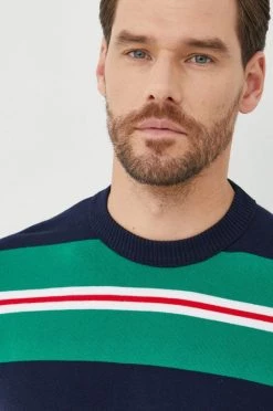 Ανδρικά Χωρίς φερμουάρ Βαμβακερό πουλόβερ United Colors Of Benetton χρώμα: πράσινο, -United Colors of Benetton Εκπτώσεις unnamed file 2474