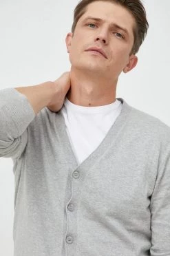 Ανδρικά Με φερμουάρ Βαμβακερή ζακέτα United Colors Of Benetton γκρι -United Colors of Benetton Εκπτώσεις unnamed file 270