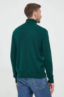 Ανδρικά Χωρίς φερμουάρ Πουλόβερ με προσθήκη μαλλιού United Colors Of Benetton χρώμα: πράσινο, -United Colors of Benetton Εκπτώσεις unnamed file 295