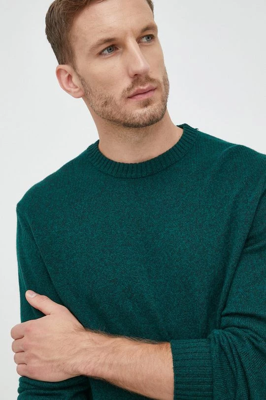 Ανδρικά Χωρίς φερμουάρ Πουλόβερ με προσθήκη μαλλιού United Colors Of Benetton χρώμα: πράσινο, 7 Ανδρικά Χωρίς φερμουάρ Πουλόβερ με προσθήκη μαλλιού United Colors Of Benetton χρώμα: πράσινο, - Image 5