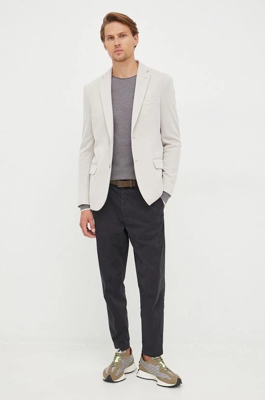 Ανδρικά Χωρίς φερμουάρ Πουλόβερ United Colors Of Benetton γκρι, 4 Ανδρικά Χωρίς φερμουάρ Πουλόβερ United Colors Of Benetton γκρι, - Image 2