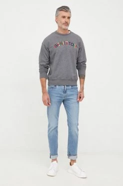 Ανδρικά Χωρίς φερμουάρ Μπλούζα United Colors Of Benetton γκρι, 8 Ανδρικά Χωρίς φερμουάρ Μπλούζα United Colors Of Benetton γκρι, -United Colors of Benetton Εκπτώσεις unnamed file 400